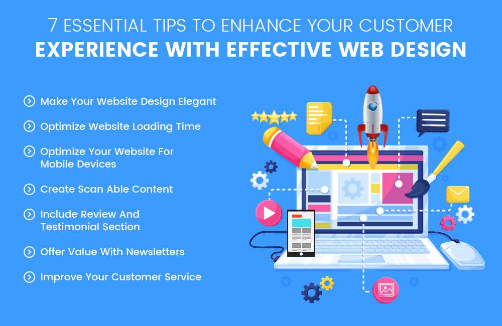 7 Essential Tips To Enhance Your Customer Experience with Effective Web Design